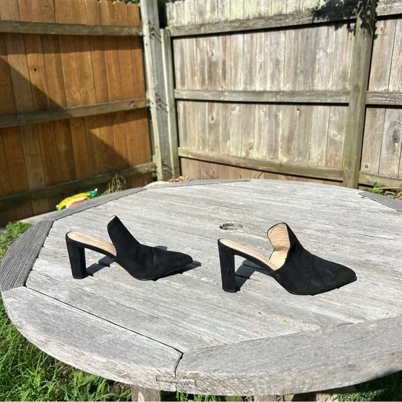 ADRIENNE VITTADINI Nella Faux Leather Block Heel Mules size 11 - Picture 1 of 11